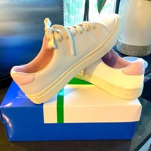 Tory Burch sport Hi-Vis white sneaker size 8